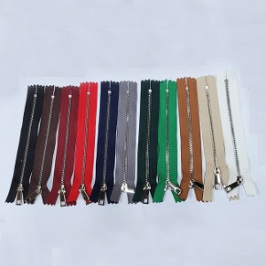 YKK3호 니켈지퍼-20cm(검정, 밤색, 카멜, 빨강, 자주, 녹색, 곤색, 베이지, 녹색, 회색, 흰색)